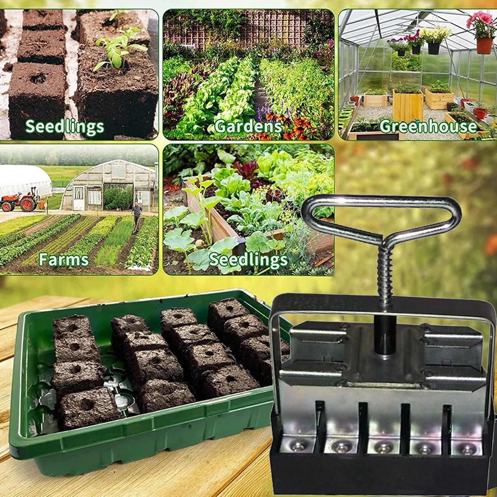Soil Blocker Comfortable Handl - Urban Farming Urban Gardening 评论和价格