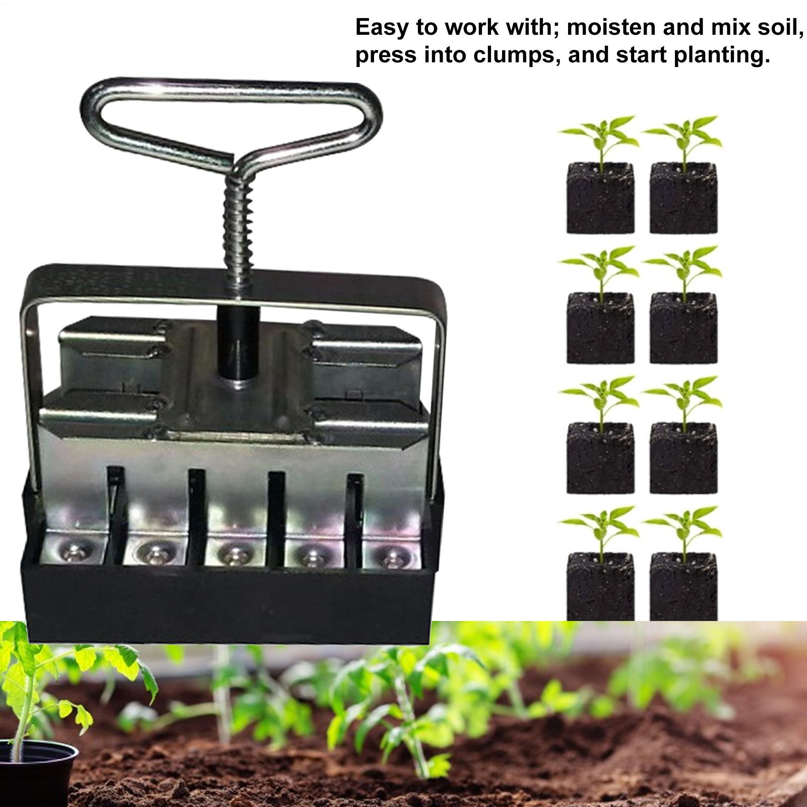 Soil Blocker Comfortable Handl - Urban Farming Urban Gardening 评论和价格